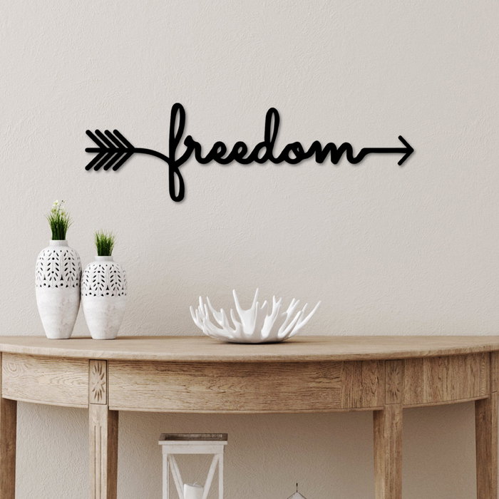 Wallity Freedom Escultura de Pared de Metal Negra Wallity Freedom Escultura de Pared de Metal Negra
